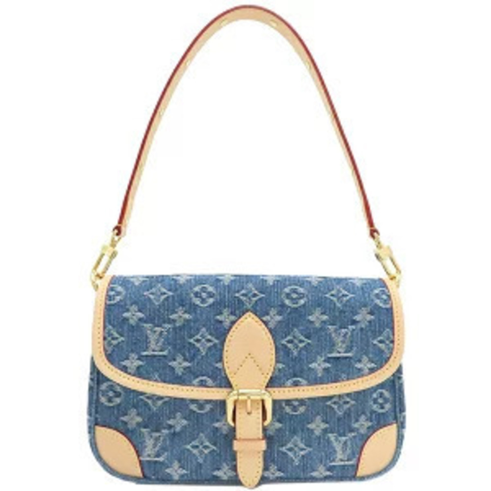 Louis Vuitton Shoulder Bag Diane Monogram Denim Blue